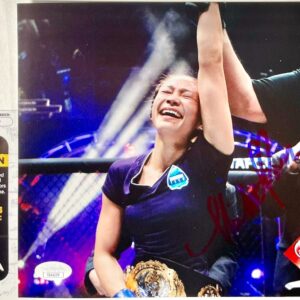UFC Fighter Karate Hottie Michelle Waterson Signed 8x10 Photo Autograph JSA COA