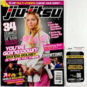 UFC Ronda Rousey Signed Jiu-Jitsu Magazine Feb 2013 Authentic Autograph JSA COA