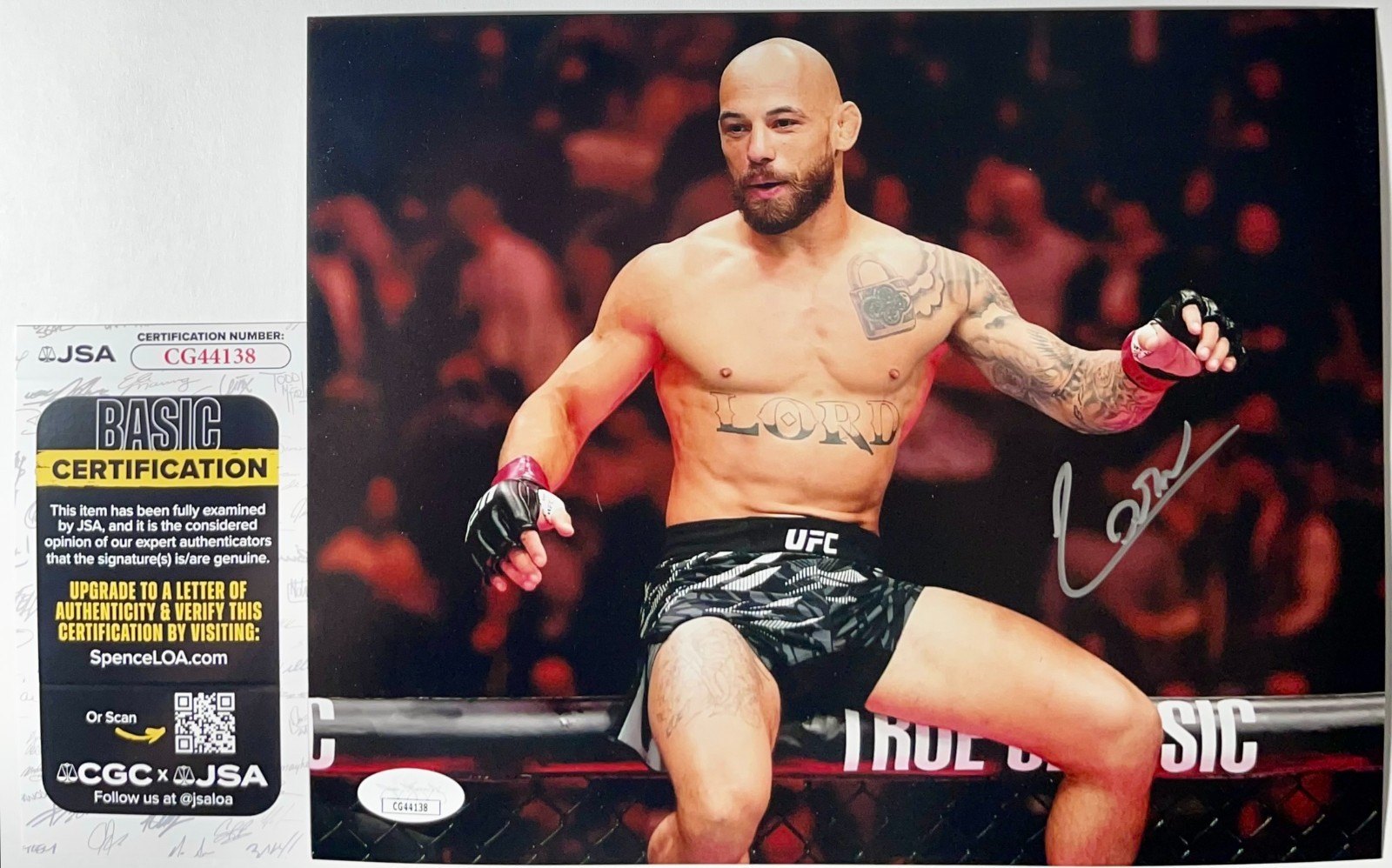 UFC The Fighting Nerds Jean Silva Signed 8x10 Photo Authentic Autograph JSA COA