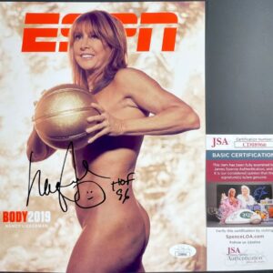 WNBA Nancy Lieberman Signed ESPN Body Issue 8x10 Photo B Autograph JSA COA