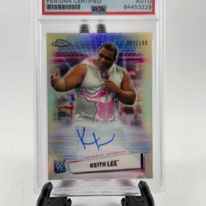 WWE 2021 Topps Chrome Keith Lee Autograph Card #001 Of 199 Signed PSA DNA