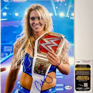 WWE Charlotte Flair Signed 11x14 Photo Authentic Autograph WrestleMania JSA COA