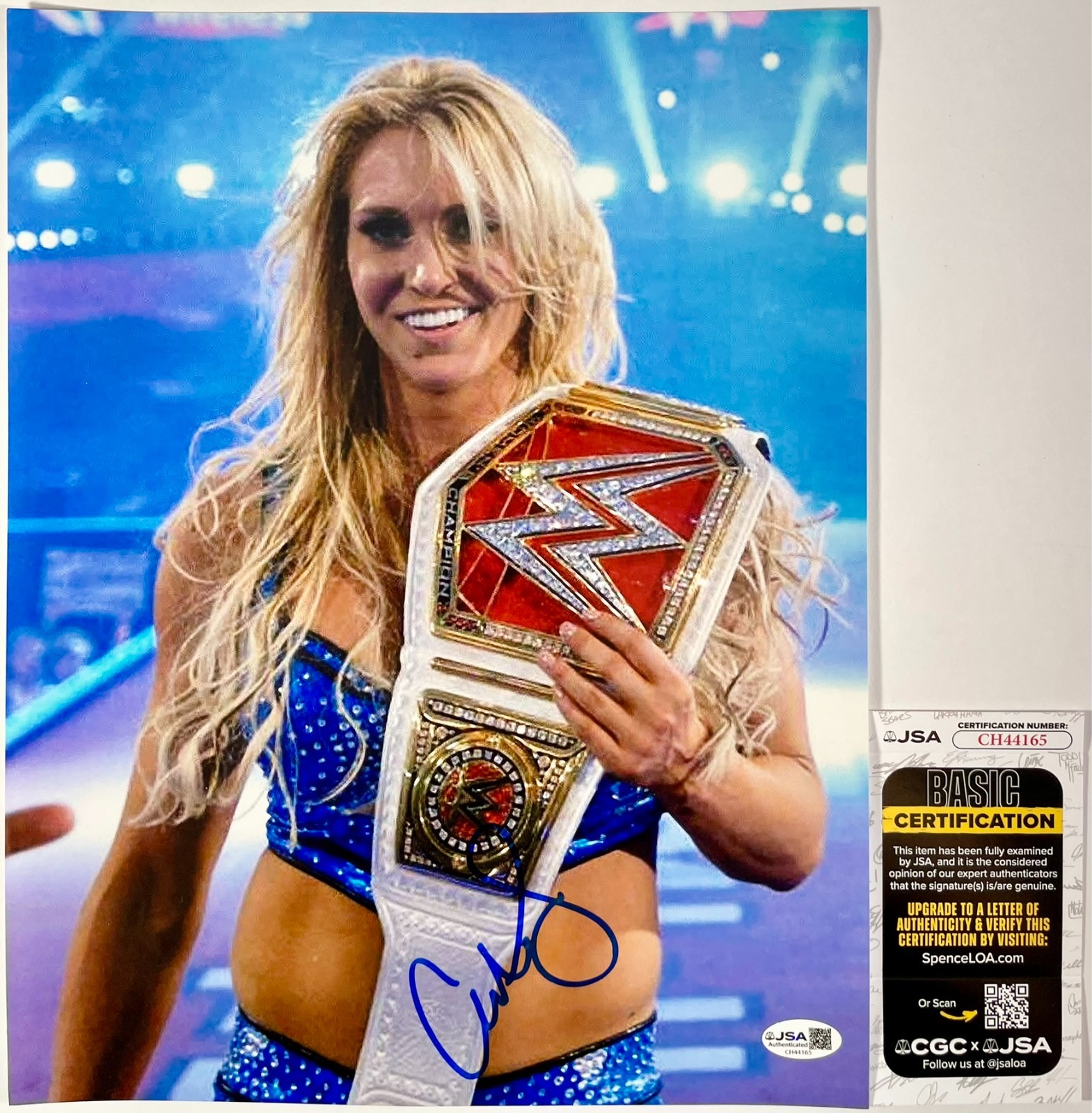 WWE Charlotte Flair Signed 11x14 Photo Authentic Autograph WrestleMania JSA COA