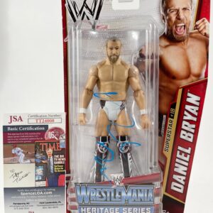 WWE Daniel Bryan Signed Mattel Wrestling Figure Bryan Danielson Auto AEW JSA COA