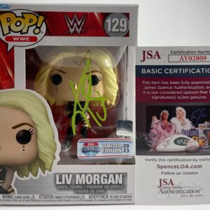WWE Liv Morgan Signed 2023 Limited Edition Funko POP! 129 B Autograph JSA COA