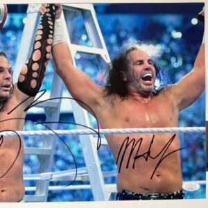 WWE Matt Hardy & Jeff Hardy Signed Hardy Boyz 11x14 Photo A Autograph JSA COA