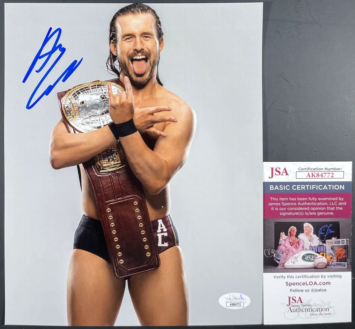 WWE NXT Adam Cole Signed 8x10 Photo A Autograph Undisputed Era AEW JSA COA