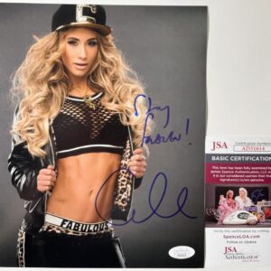 WWE NXT Carmella Signed 8x10 Photo B Autograph WrestleMania JSA COA