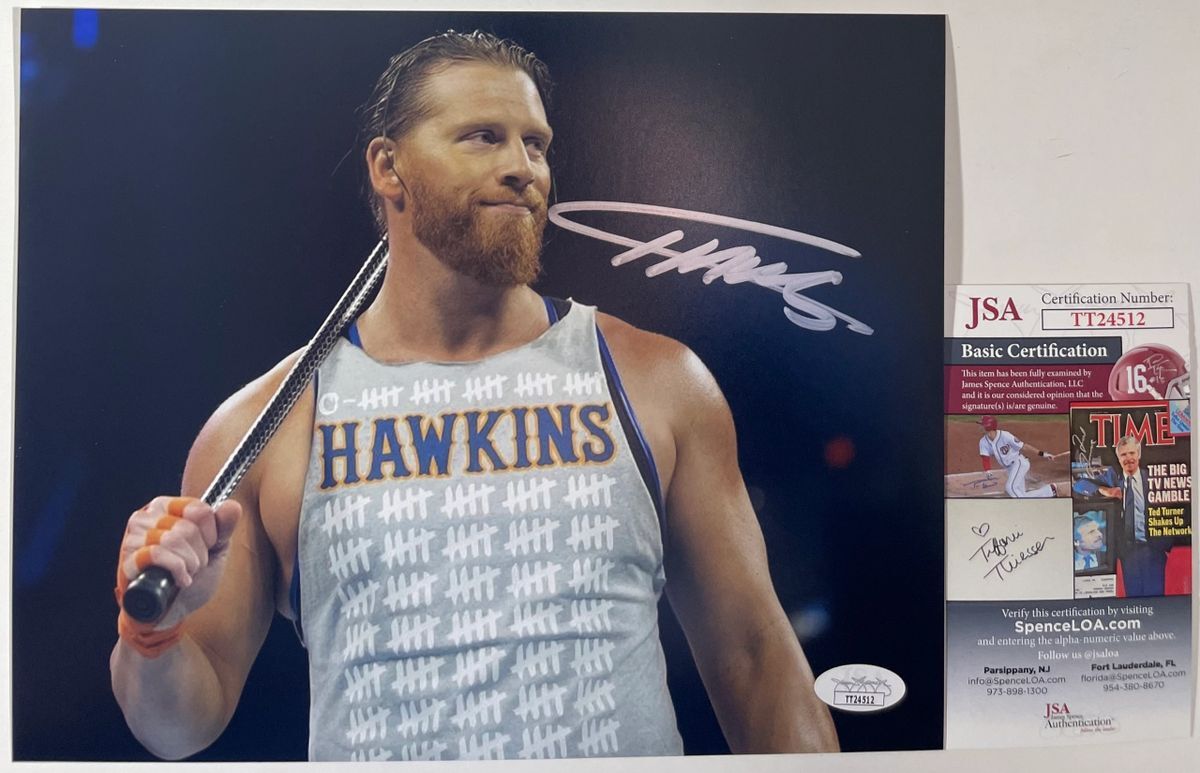 WWE NXT Curt Hawkins Signed 8x10 Photo C Autograph Brian Myers IMPACT JSA COA