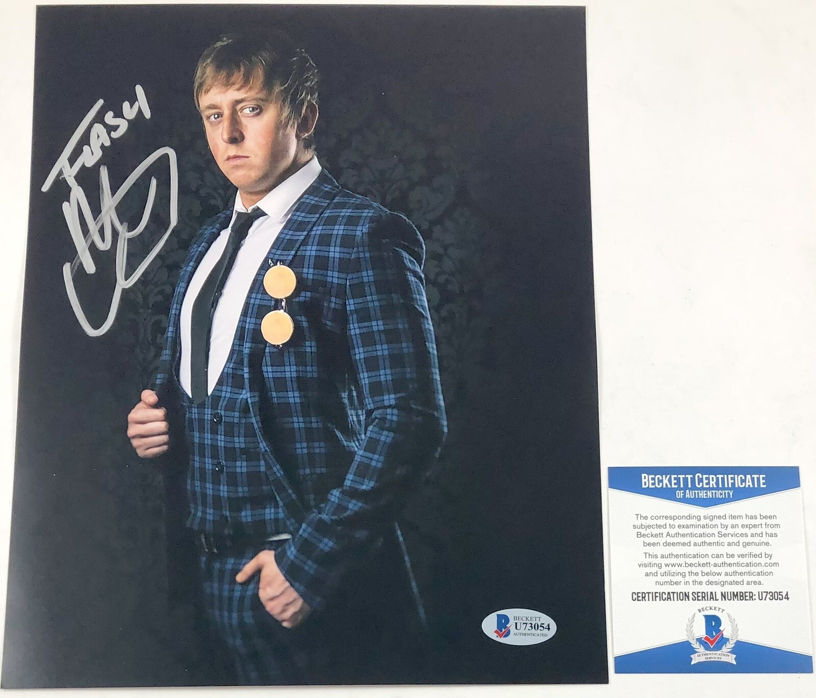 WWE NXT Flash Morgan Webster Signed 8x10 Photo Signed WrestleMania BAS COA