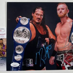 WWE NXT Heath Slater & Rhyno Signed 8x10 Photo B Autograph TNA IMPACT JSA COA