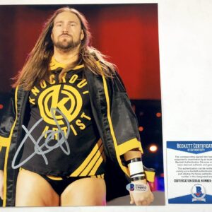 WWE NXT Kassius Ohno Autographed 8x10 Photo Signed WrestleMania Beckett BAS COA