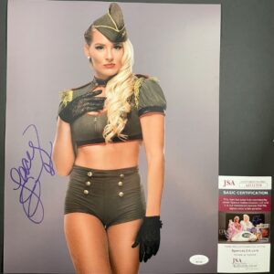 WWE NXT Lacey Evans Signed 11x14 Photo C Autograph Wrestlemania JSA COA