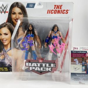 WWE NXT Peyton Royce & Billie Kay Signed IIconics Mattel Battle Pack JSA COA