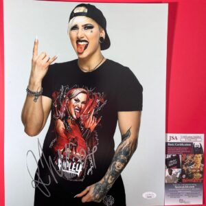 WWE NXT Rhea Ripley Autographed 11x14 Photo Q Signed Wrestlemania JSA COA