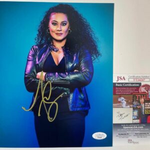 WWE NXT Tamina Snuka Signed 8x10 Photo B Autograph WrestleMania JSA COA