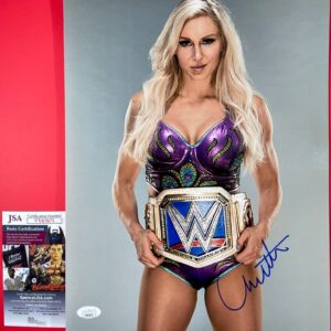 WWE NXT The Queen Charlotte Flair Signed 11x14 Photo Authentic Autograph JSA COA