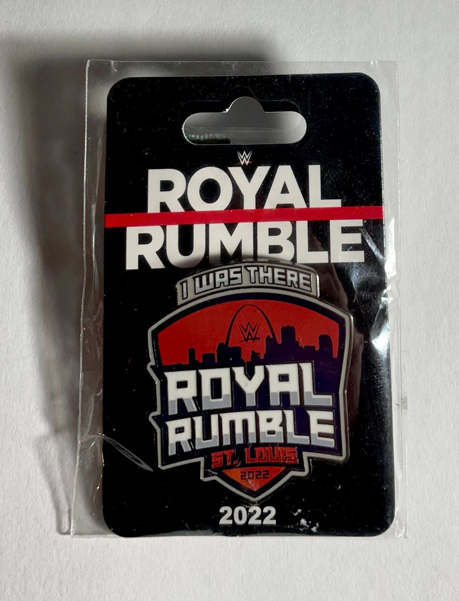 WWE Royal Rumble 2022 I was There Collectible Pin 2022 Official Merch St. Louis