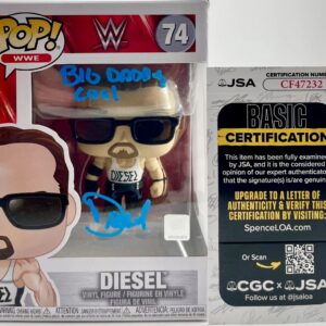 WWE WWF Big Daddy Cool Diesel Signed Funko POP! Vinyl A Autograph JSA COA