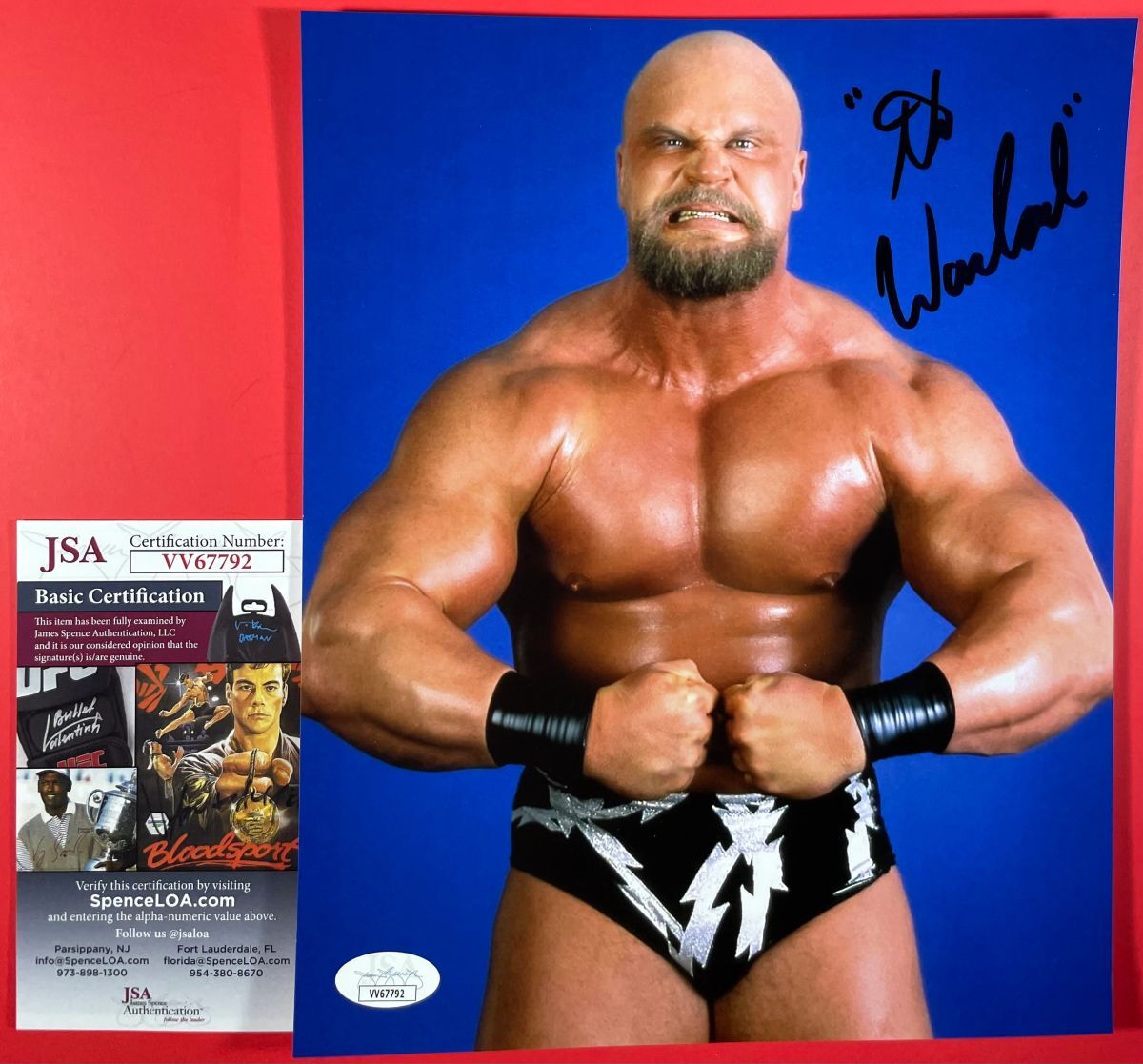 WWE WWF The Warlord Signed 8x10 Photo A Autograph Powers Of Pain JSA COA