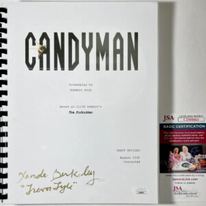 Xander Berkeley Signed Candyman Full Movie Script Authentic Autograph JSA COA