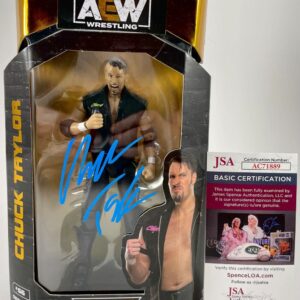 AEW Chuck Taylor Signed All Elite Wrestling Unrivaled Figure Autograph JSA COA