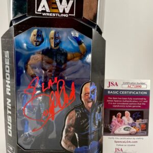 AEW Dustin Rhodes Signed All Elite Wrestling Unmatched Figure Autograph JSA COA