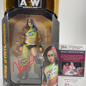 AEW Kris Statlander Signed All Elite Wrestling Unrivaled Figure Auto JSA COA