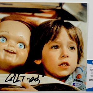 Alex Vincent Signed Child's Play Chucky & Andy 8x10 Photo D Autograph BAS COA