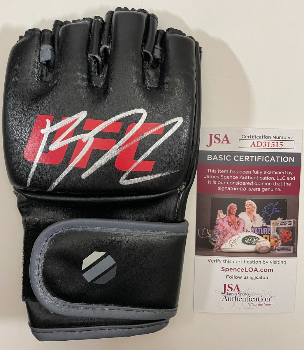 B.J. Penn Signed Black UFC Glove Autograph MMA Fighter The Prodigy JSA COA