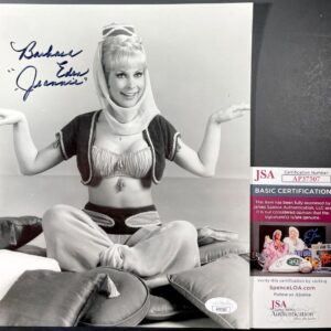 Barbara Eden Signed I Dream Of Jeannie B&W 8x10 Photo C Autograph JSA COA