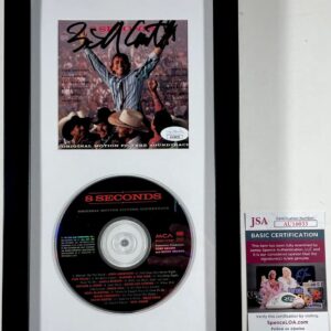 Bill Conti Signed 8 Seconds Soundtrack CD Booklet Framed Matted Display JSA COA