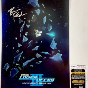 Brian Posehn Signed Star Trek Lower Decks 11x17 Poster Authentic Autograph JS...