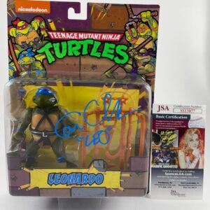 Cam Clarke Signed Teenage Mutant Ninja Turtles Leonardo Playmates Figure JSA COA