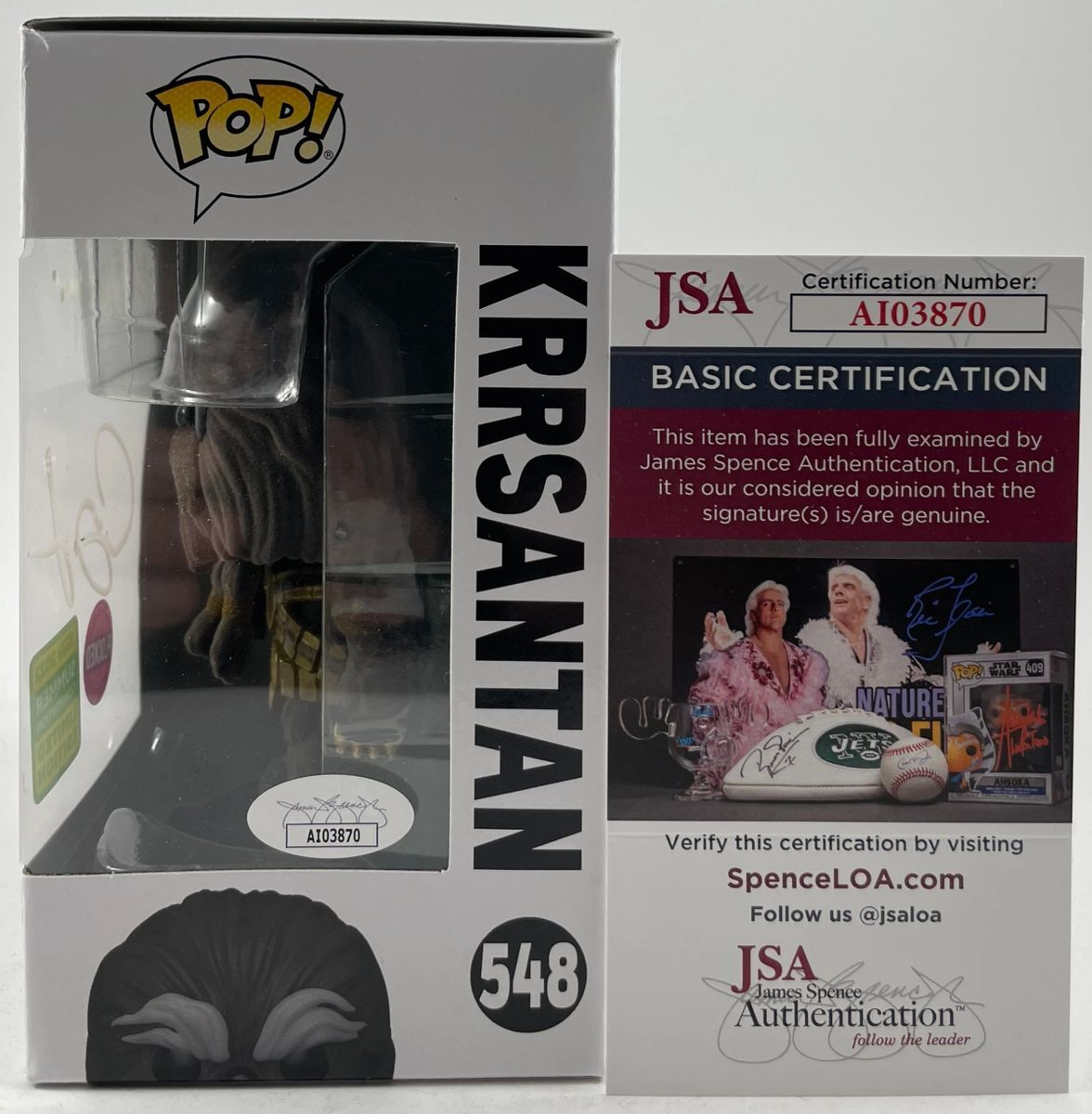 Carey Jones Signed Star Wars Book Of Boba Fett Krrsantan Funko POP A JSA COA - Image 2