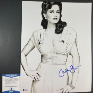 Carla Gugino Signed Watchmen Sally Jupiter 11x14 Photo A Autograph BAS COA