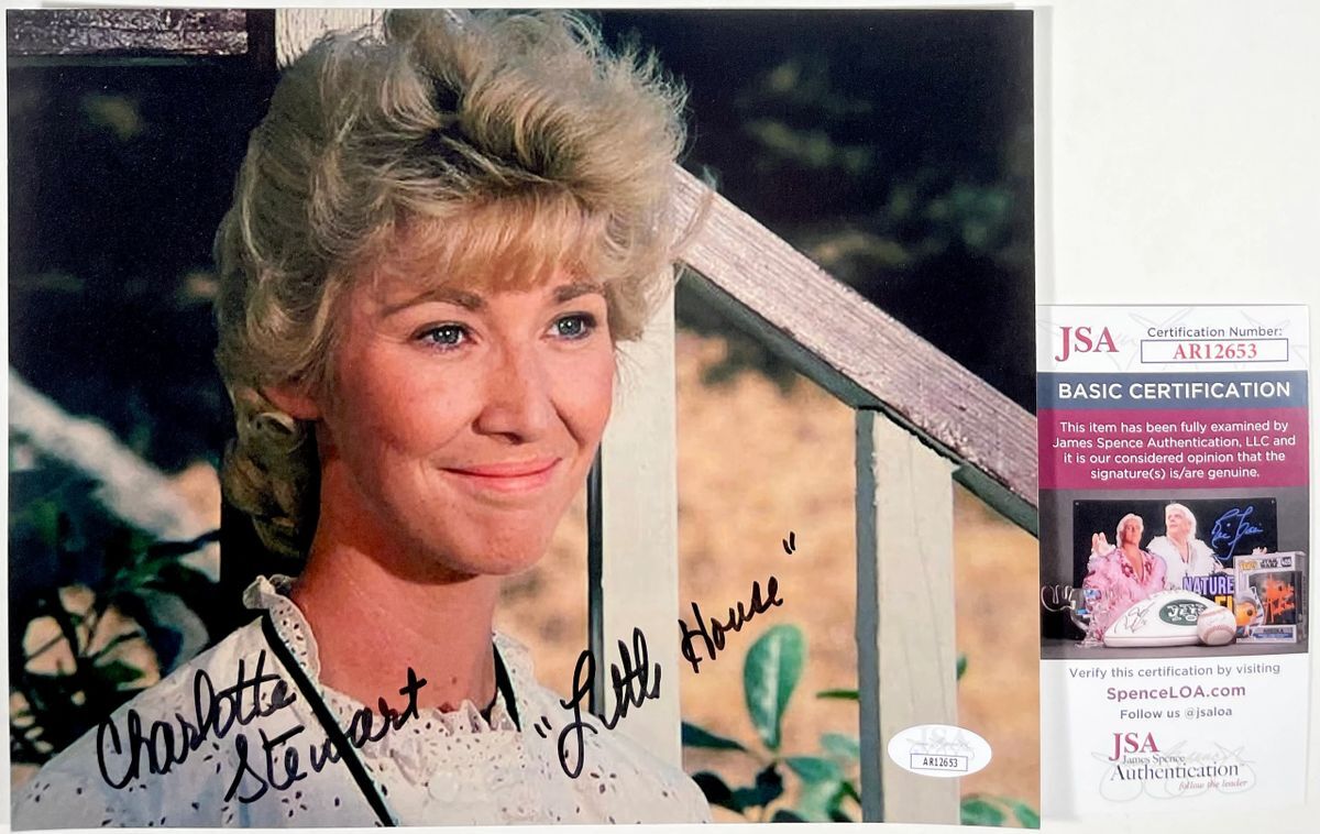 Charlotte Stewart Signed Little House On The Prairie 8x10 Photo B JSA COA