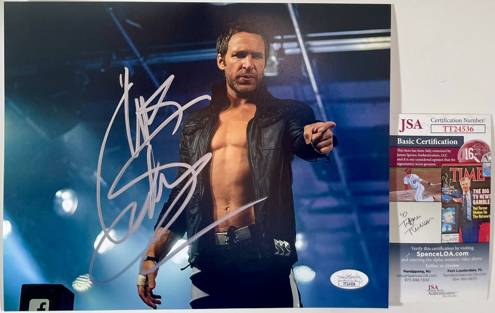 Chris Sabin Signed TNA Wrestling 8x10 Photo Authentic Autograph WWE MCMG JSA COA