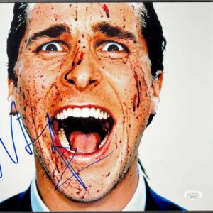 Christian Bale Signed American Psycho 11x14 Photo B Autograph Bateman JSA COA