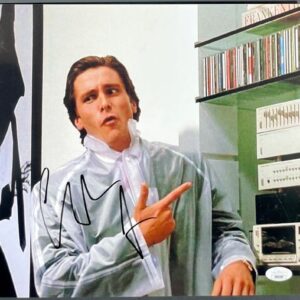 Christian Bale Signed American Psycho 11x14 Photo E Autograph Bateman JSA COA