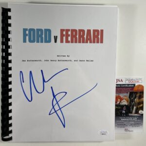Christian Bale Signed Ford V Ferrari Complete Movie Script Autograph JSA COA