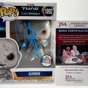 Christian Bale Signed Marvel Thor Love & Thunder Gorr Exclus. Funko POP! JSA COA