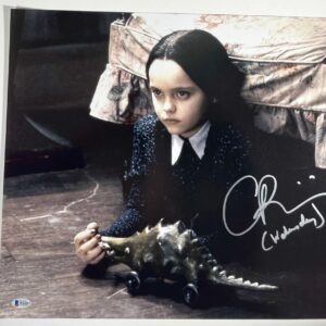 Christina Ricci Signed Wednesday Addams 16x20 Photo Autograph Inscribed BAS COA