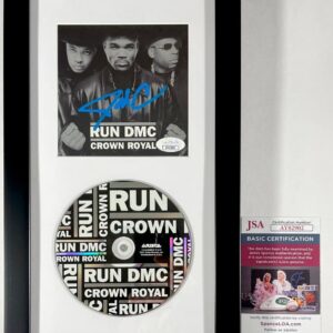 Darryl McDaniels Signed Run-DMC Crown Royal CD Book Framed Display JSA COA