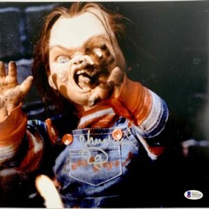 Ed Gale Signed Child's Play Chucky 11x14 Photo E Authentic Autograph BAS COA