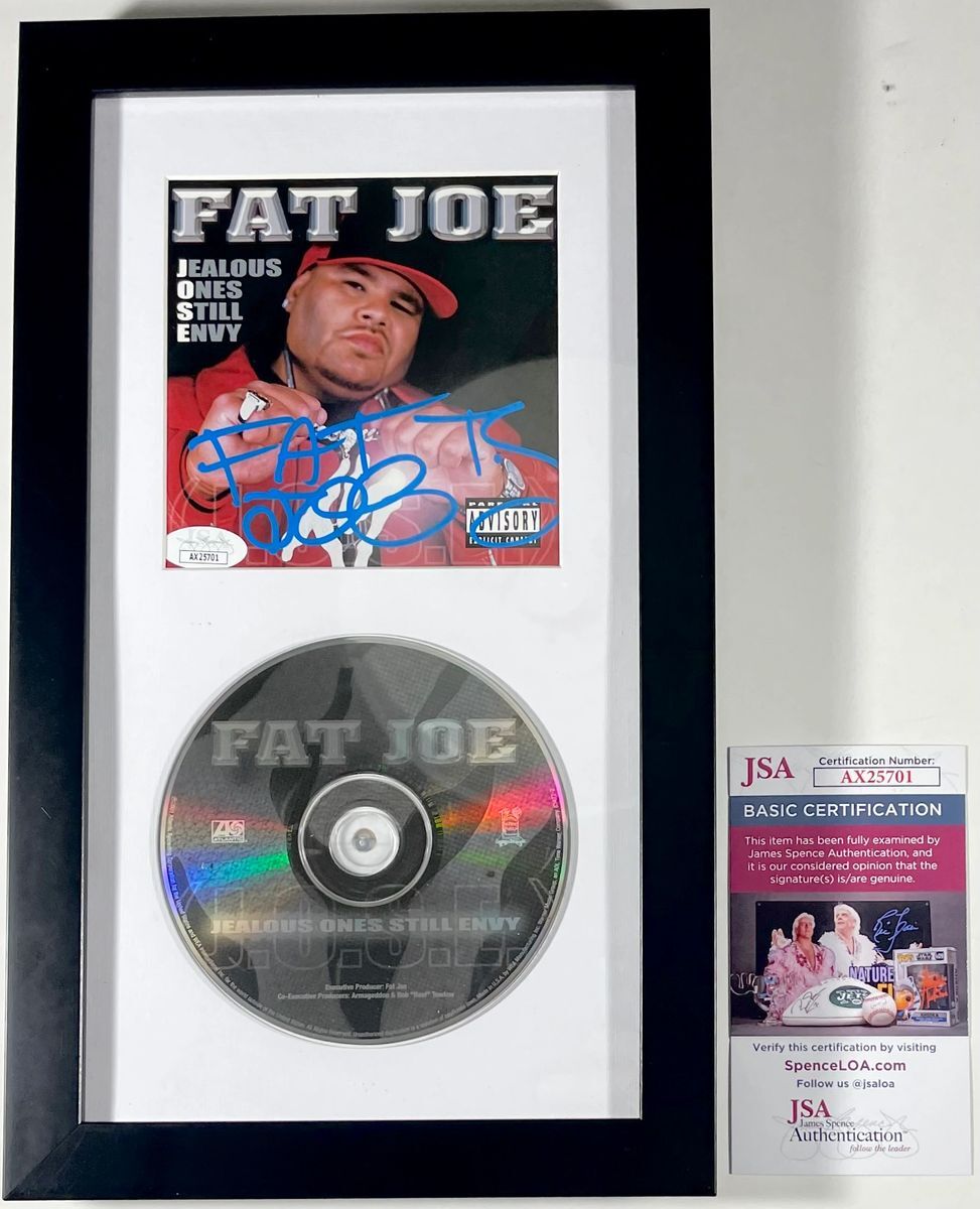 Fat Joe Signed Jealous Ones Still Envy CD Booklet Framed Matted Display JSA COA