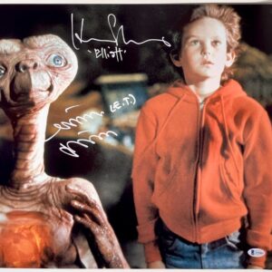 Henry Thomas & Matthew DeMeritt Signed E.T. 16x20 Photo Autograph Beckett COA