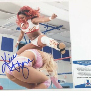 Impact Wrestling Knockout Kiera Hogan Autographed 8X10 Photo Signed Beckett COA