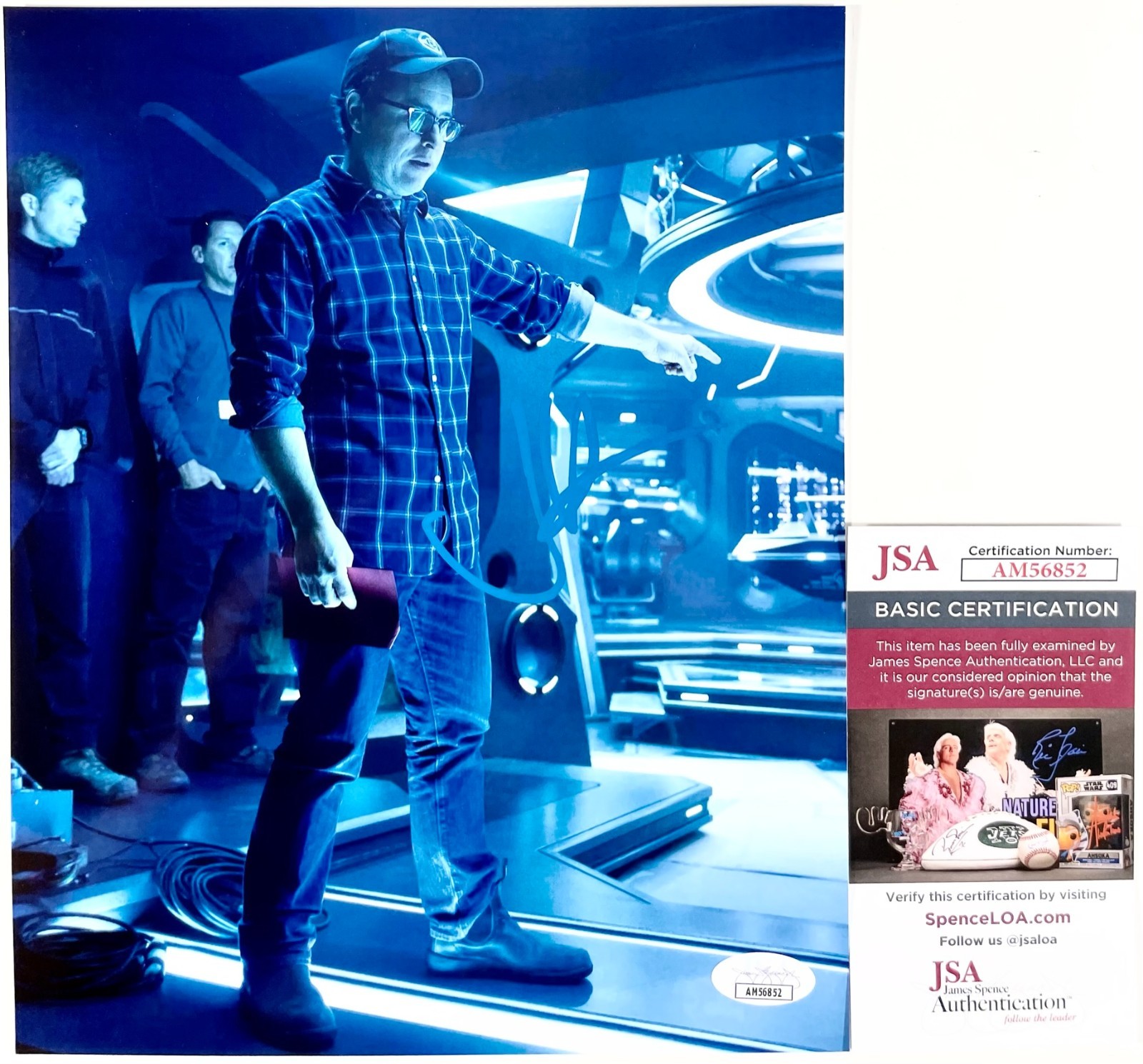 J.J. Abrams Signed Star Trek Behind The Scenes 8x10 Photo Autograph JSA COA