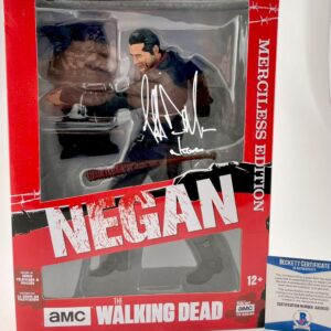 Jeffrey Dean Morgan Signed The Walking Dead Negan 10" McFarlane Figure BAS COA